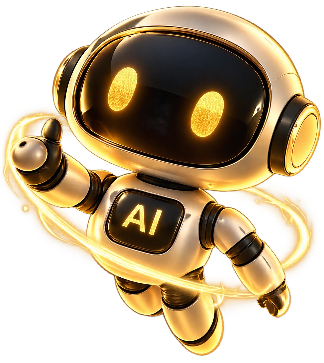 金色 AI 机器人